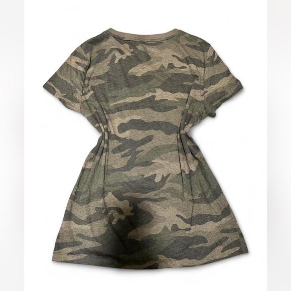 Aeropostale Women's Classic Crew Green Camouflage Tee - Picture 3 of 4